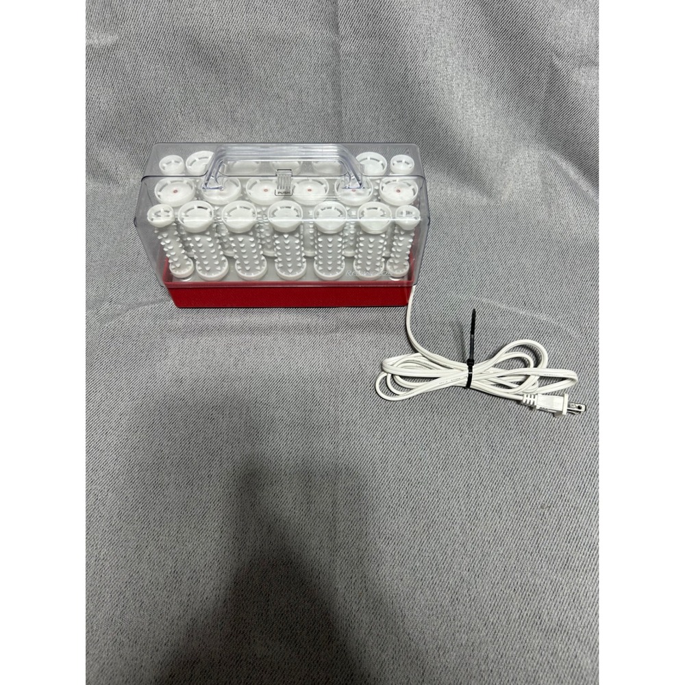 Remington Electric‎ Hot Rollers Hair Setter Red White 20 Rollers No Clips